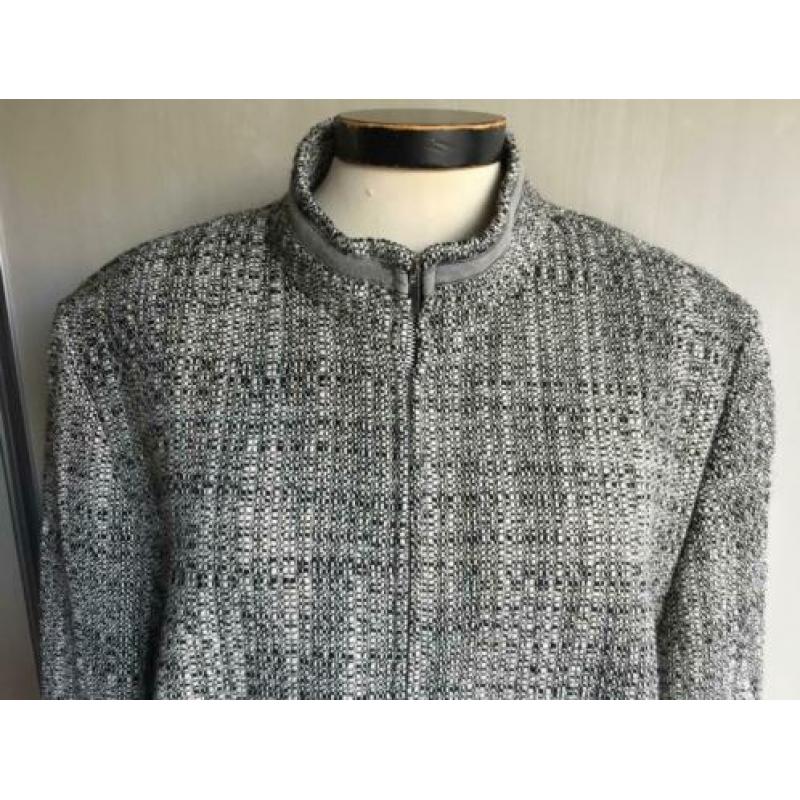 Bianca zwart jasje / blazer met wol, maat 44 / L
