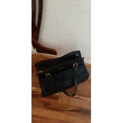 Vintage lederen handtas merk Alexander
