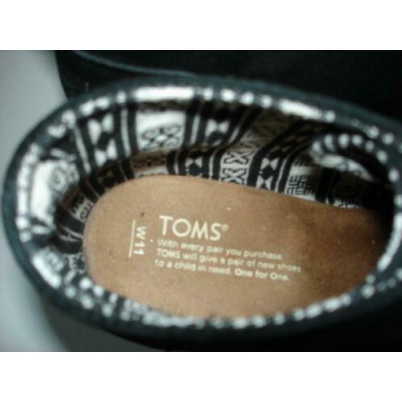 Toms MAAT 42.5 zwarte enkellaarsjes laarzen laarsjes ZGAN