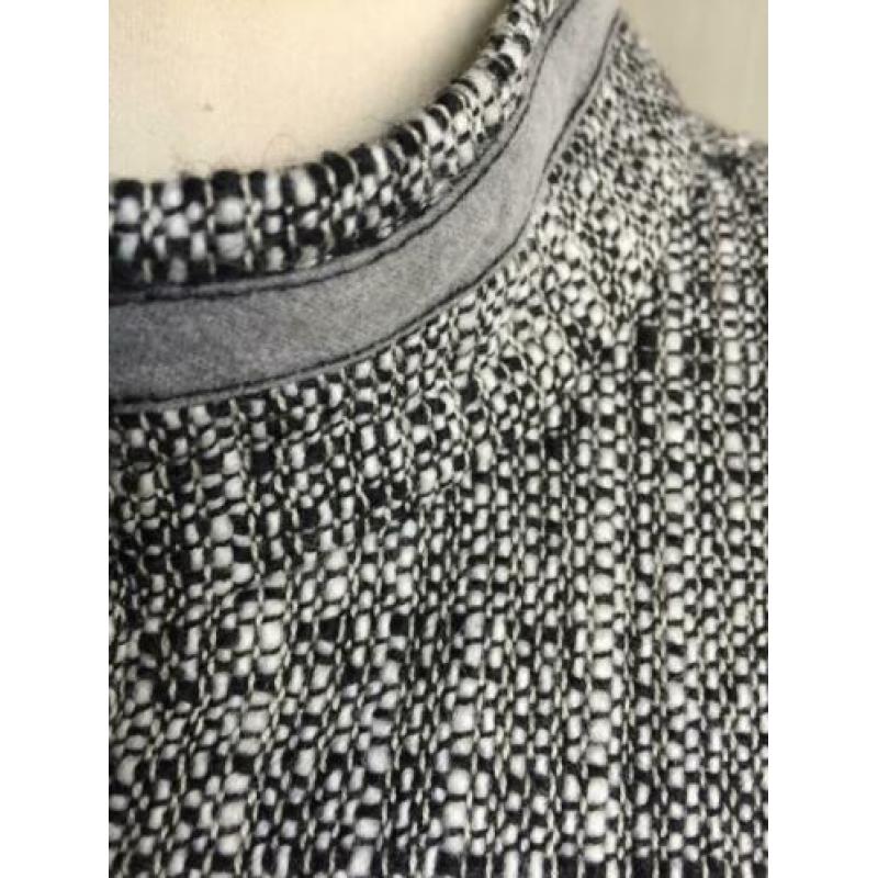Bianca zwart jasje / blazer met wol, maat 44 / L