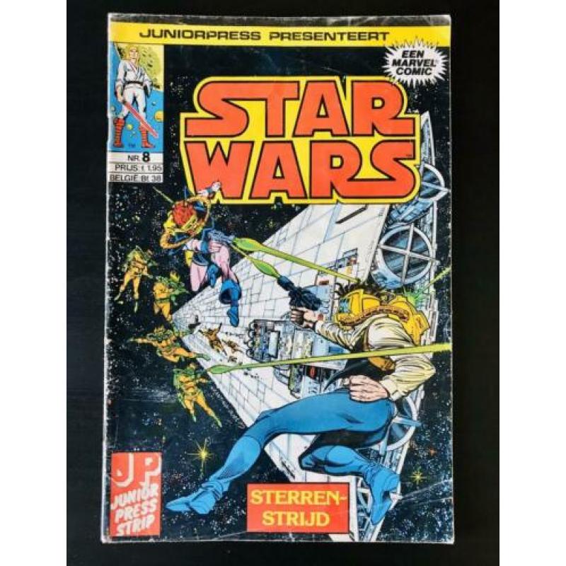 Vintage 80’s StarWars Comics, 9stuks(lees adv.)