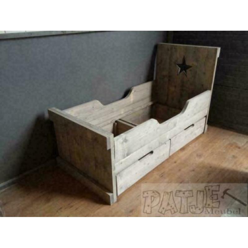 houten bed, op maat gemaakt, gratis bezorgen