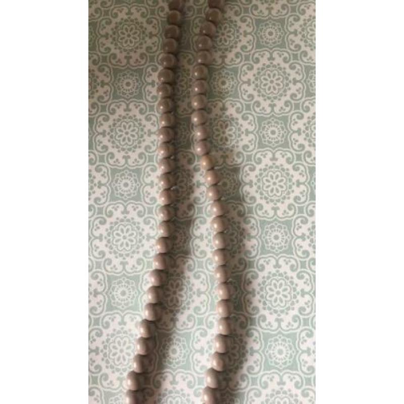 Lichtgrijze houten MissCiss ketting