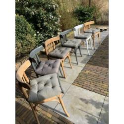 6 vintage kroegstoelen