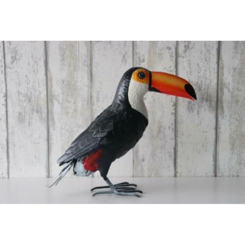 Metalen dieren Toekan dierenbeeld dierenfiguur vogelbeeld