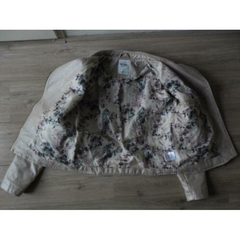 Mooie stoere 'leren' bikerjas The Sting maat M