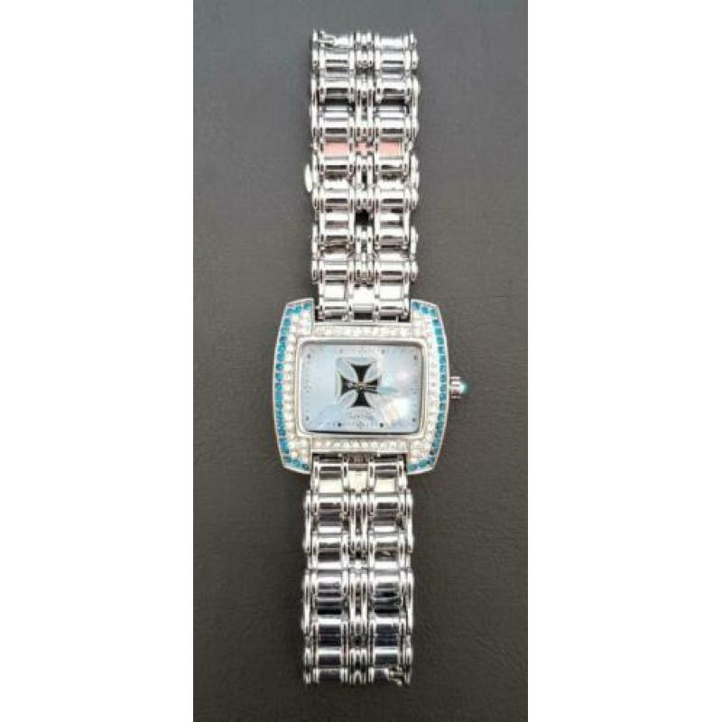 Limited Edition HCW Maltese horloge, rose en blauw