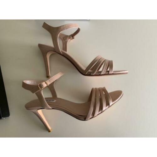 DUNE 'nude' sandaal met 8cm hak maat 38 (5)