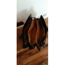 Vintage lederen handtas merk Alexander