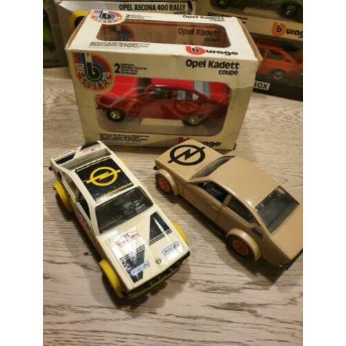 2x opel kadett c coupe 1/24 burago 1x Russisch