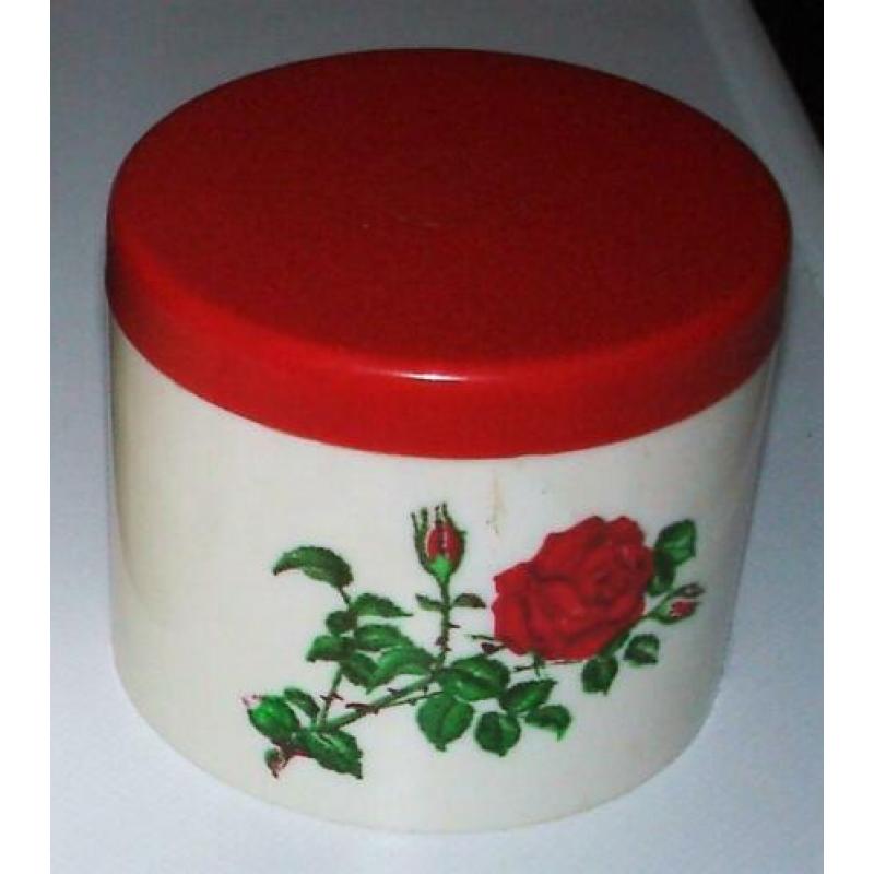 Drie VINTAGE voorraad busjes kunststof