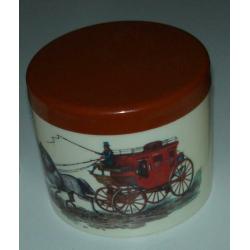 Drie VINTAGE voorraad busjes kunststof