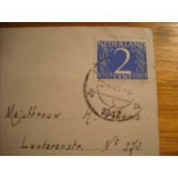 2 Oude Ansichtkaarten uit 1947,(adv.no.166)