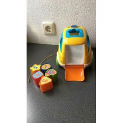 Vormenauto 1-2-3-4-5 met licht en geluid