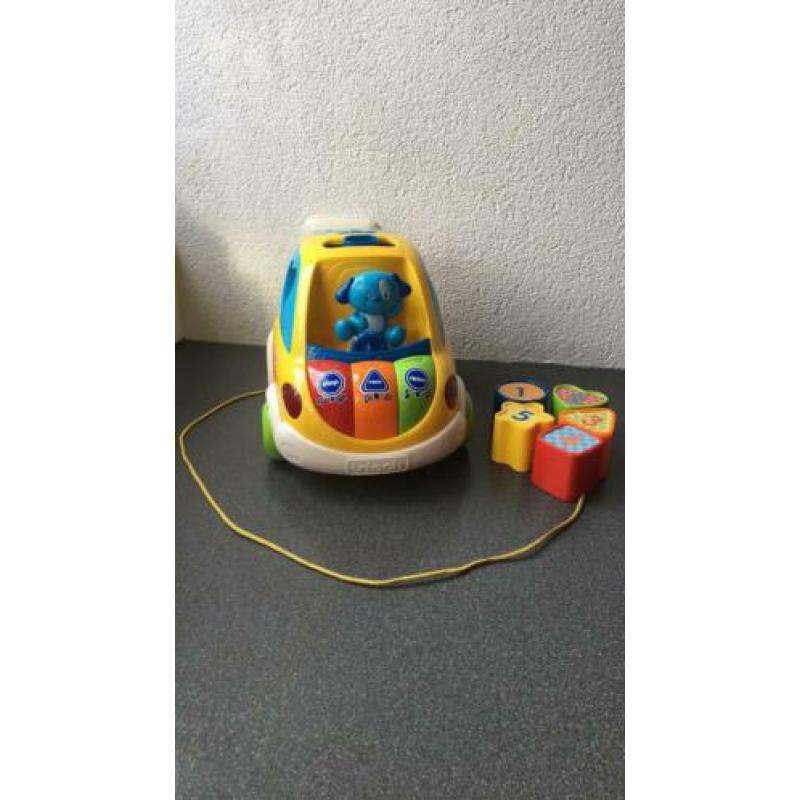 Vormenauto 1-2-3-4-5 met licht en geluid