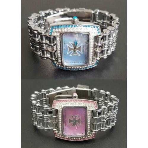 Limited Edition HCW Maltese horloge, rose en blauw