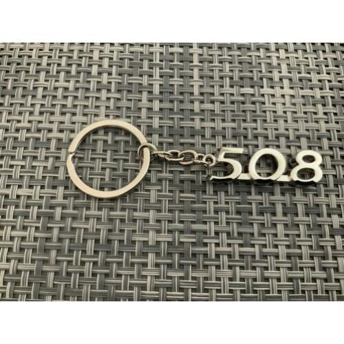 Peugeot zilveren 508 sleutelhanger