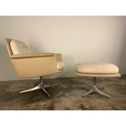 Cor vintage design fauteuils retro lounge stoel met ottoman
