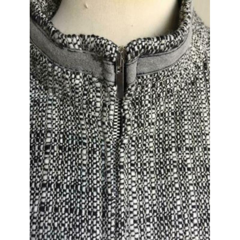 Bianca zwart jasje / blazer met wol, maat 44 / L