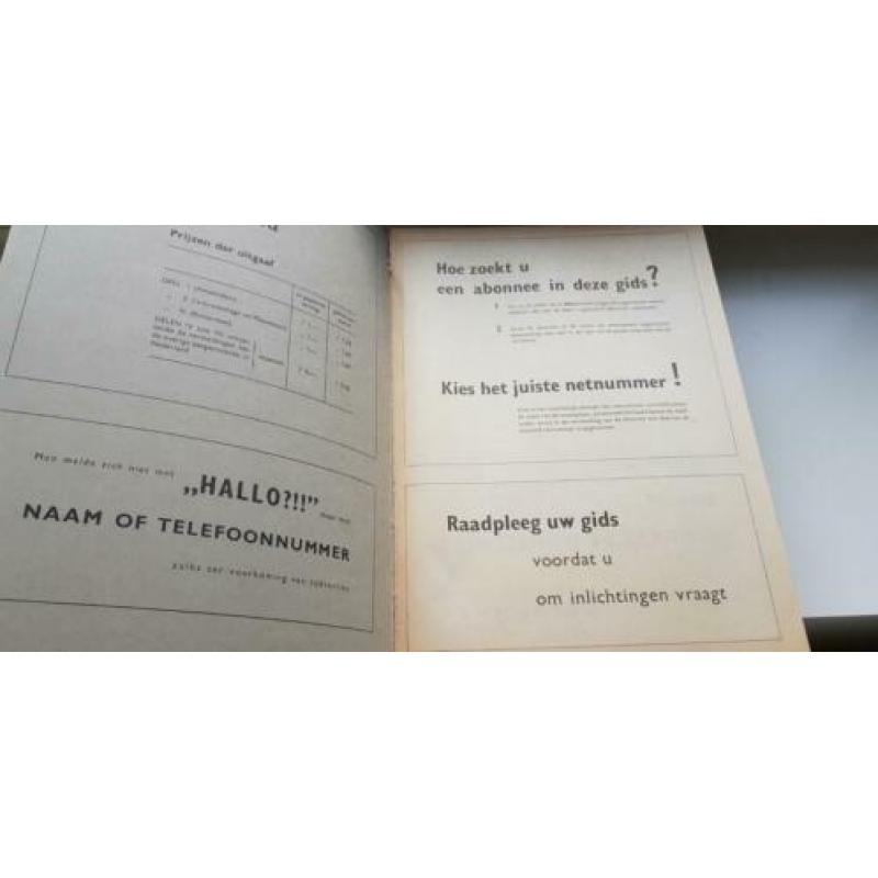 Unieke telefoongidscollectie 1968 heel Nederland (6 delen)