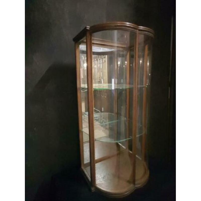 Vitrine winkelkast met bolle ruiten/winkelkast/kast/kasten