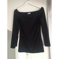 Supertrash off-shoulder zwarte top maat S