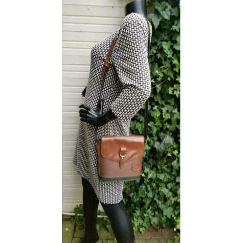 D578 BORZETTE COLLECTION bruine schoudertas zeer fraai