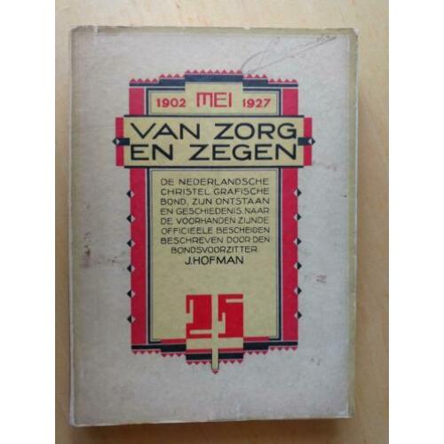 Prachtige omslag-illustratie voor "Van Zorg en Zegen" 1927