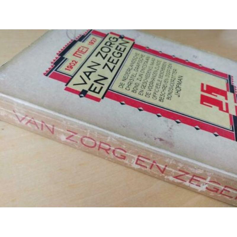 Prachtige omslag-illustratie voor "Van Zorg en Zegen" 1927