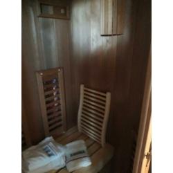 Luxe Infrarood Cabine 2-3 Persoons Red Ceder hout