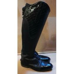 Luxe leren laarzen croco maat 41