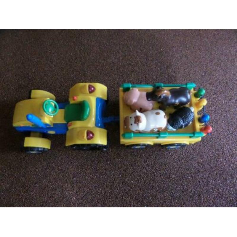 Dierenpiano; trekker met dieren; Electro spel