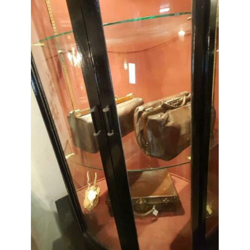 Vitrine winkelkast met bolle ruiten/winkelkast/kast/kasten
