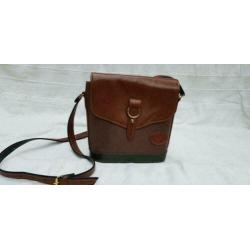 D578 BORZETTE COLLECTION bruine schoudertas zeer fraai