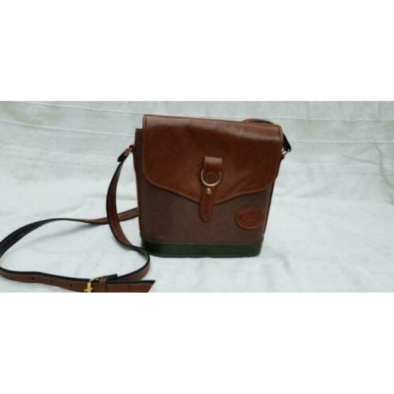 D578 BORZETTE COLLECTION bruine schoudertas zeer fraai