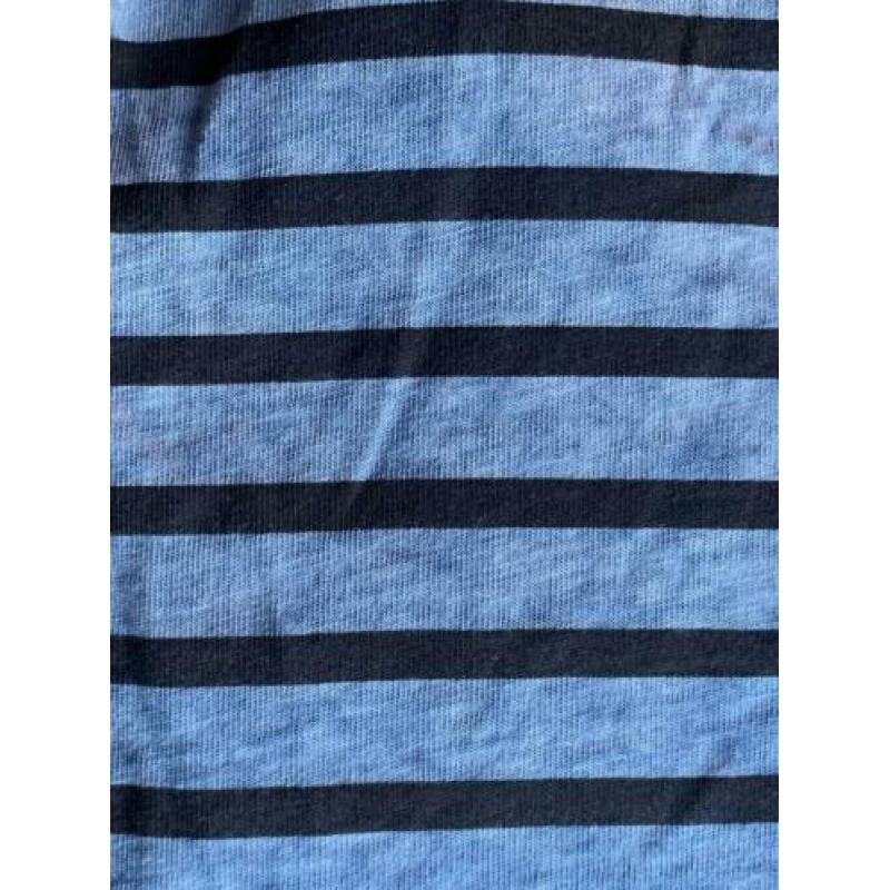 Gstar raw T-shirt blauw-donkerblauw gestreept S