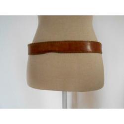 gebruikte leren riem maat 38 merk 1673 lengte 110 cm X 4