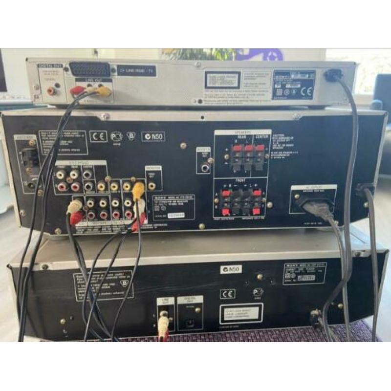 Sony tuner/versterker, receiver, cd wisselaar en DVD speler