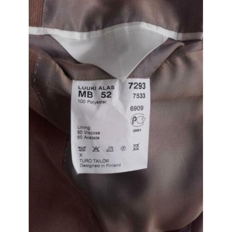 Turo Tailor - Finland- Colbert lichtbruin Ribstof