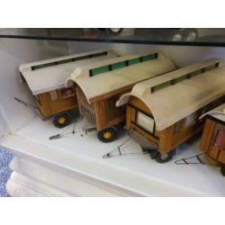 Pipowagens miniatuur 12 stuks