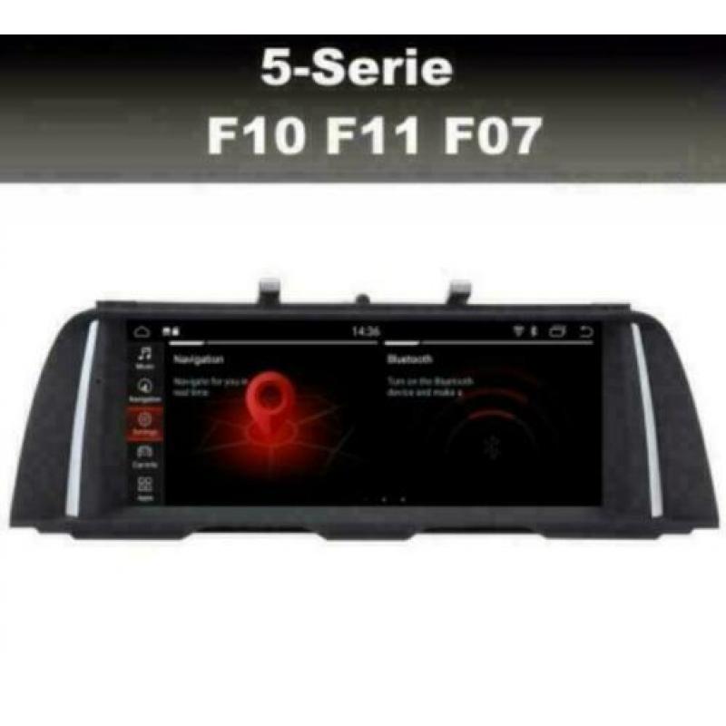 BMW 5serie F10 F11 GT navigatie android 9 dab+ carkit 64gb