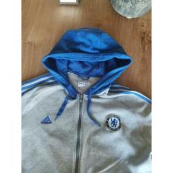 Adidas vest maat XL grijs /blauw €7,5