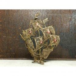 Koperen schip handwerk