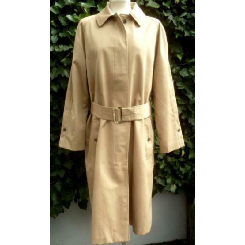 Camel trenchcoat lange jas 46/48 zomerjas trenchcoat zgan