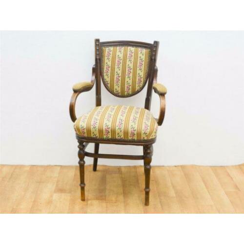 Antiek klassieke brocante stoel fauteuil 79042