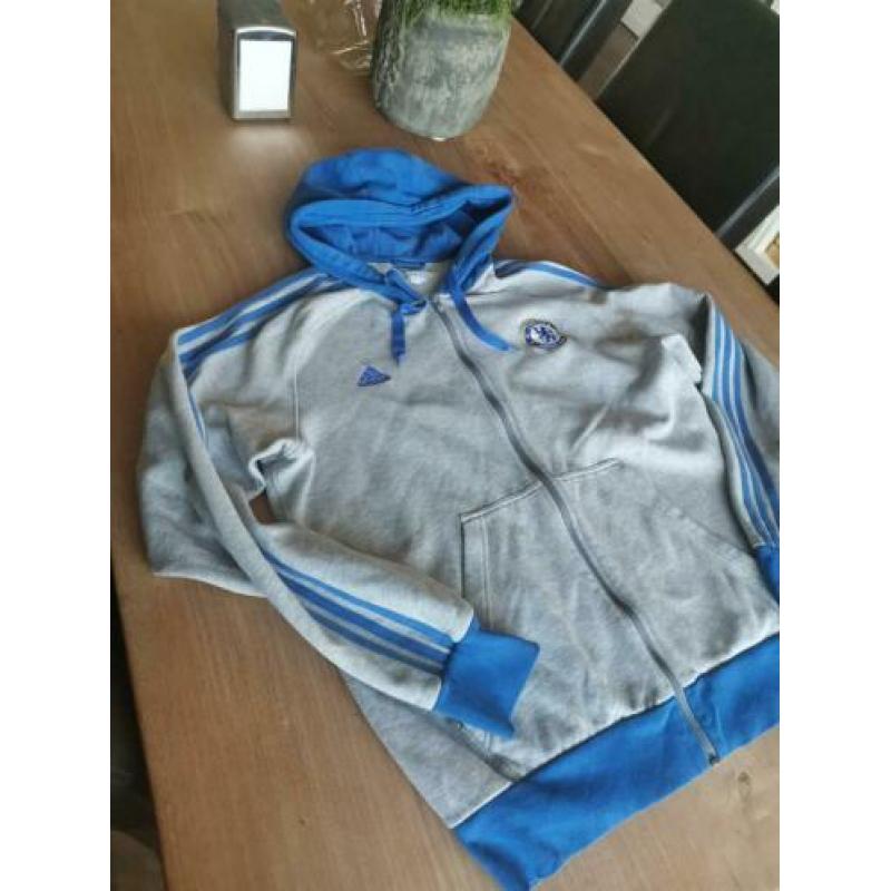 Adidas vest maat XL grijs /blauw €7,5