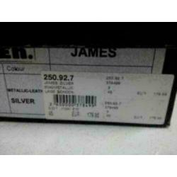 Herenschoenen men james zilver maat 45 nieuw