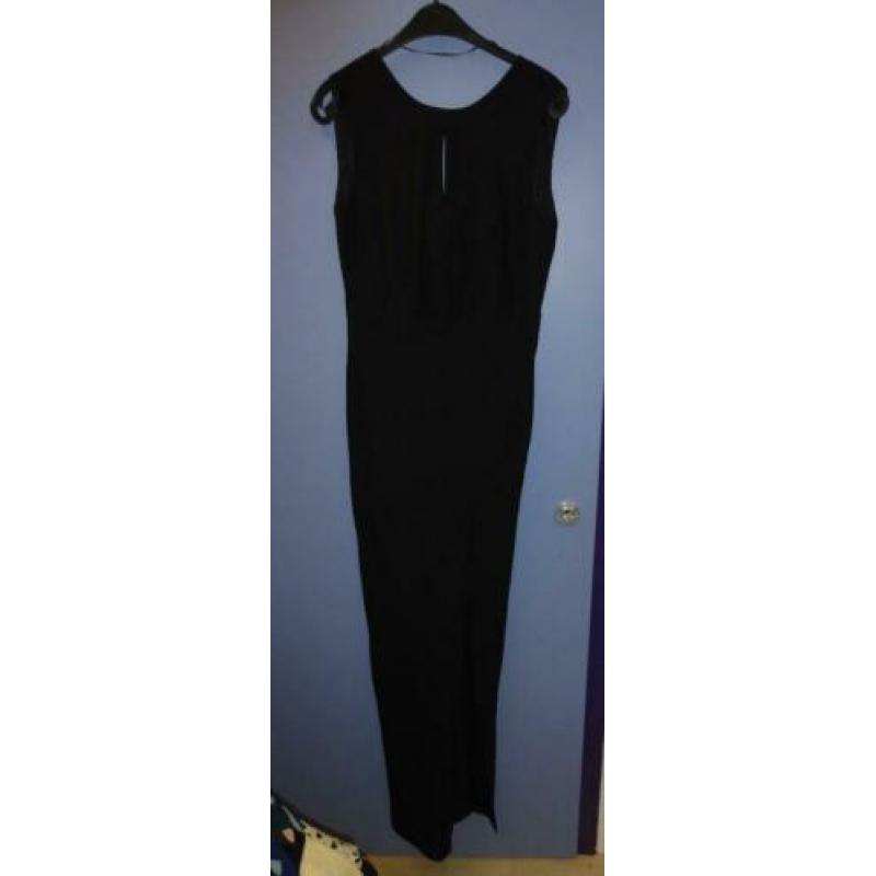 Steps nette zwarte nieuwe maxidress lange jurk 38 nr 30696