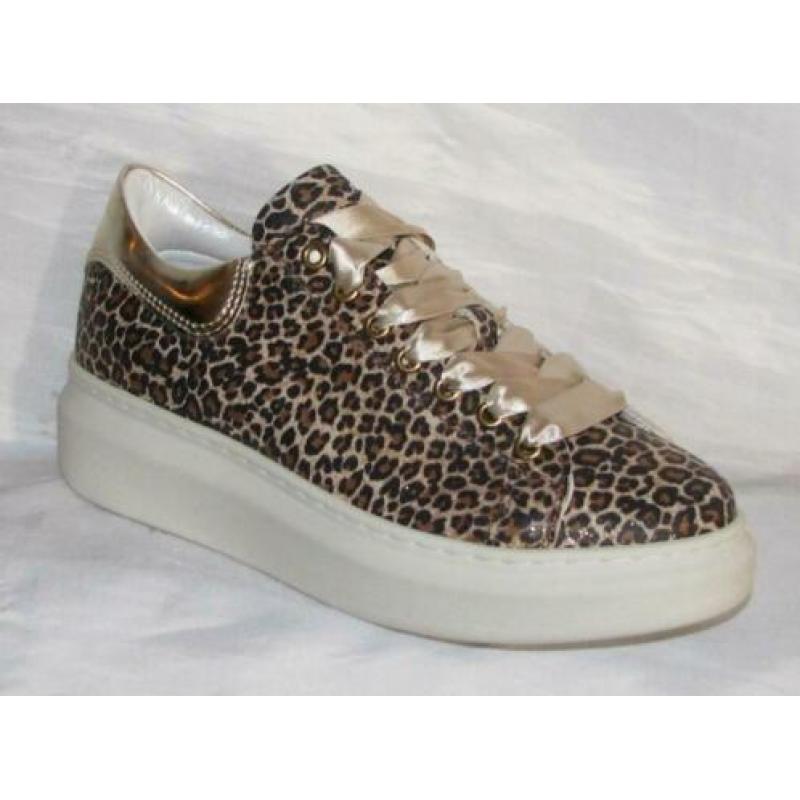 HIP maat 38 chunkysneaker leer cheetahprint gratis verzenden