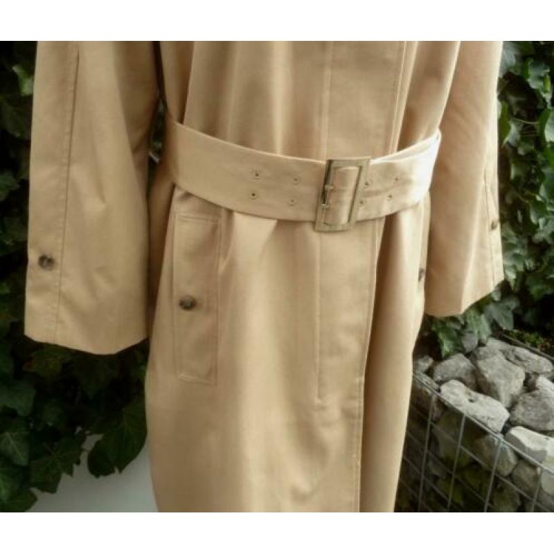 Camel trenchcoat lange jas 46/48 zomerjas trenchcoat zgan